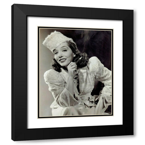 Lupe Velez Black Modern Wood Framed Art Print with Double Matting by Vintage Hollywood Archive