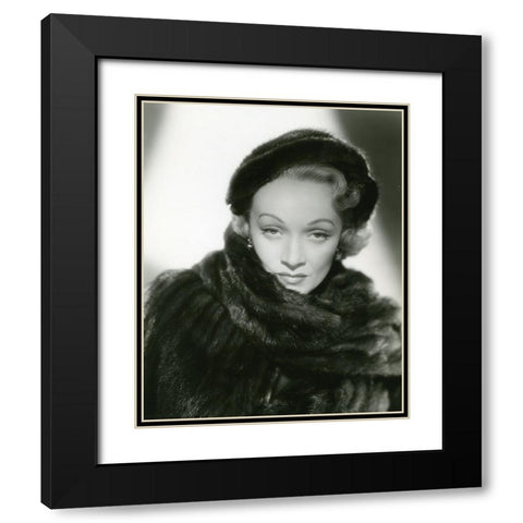Marlene Dietrich, No Highway in the Sky, 1951 Black Modern Wood Framed Art Print with Double Matting by Vintage Hollywood Archive