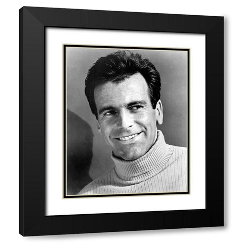Maximilian Schell Black Modern Wood Framed Art Print with Double Matting by Vintage Hollywood Archive
