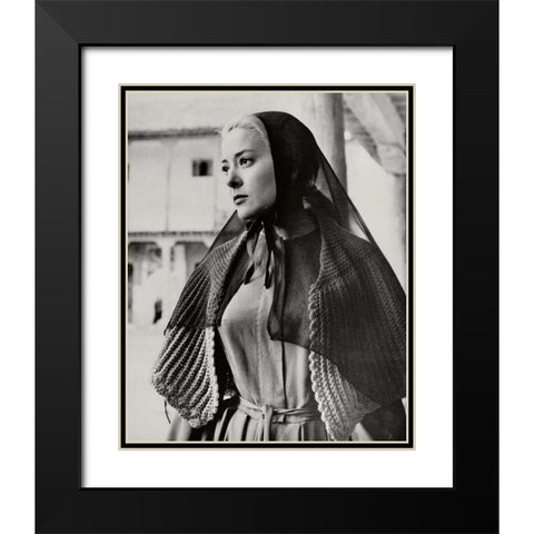 Silvia Pinal, Viridiana, 1961 Black Modern Wood Framed Art Print with Double Matting by Vintage Hollywood Archive