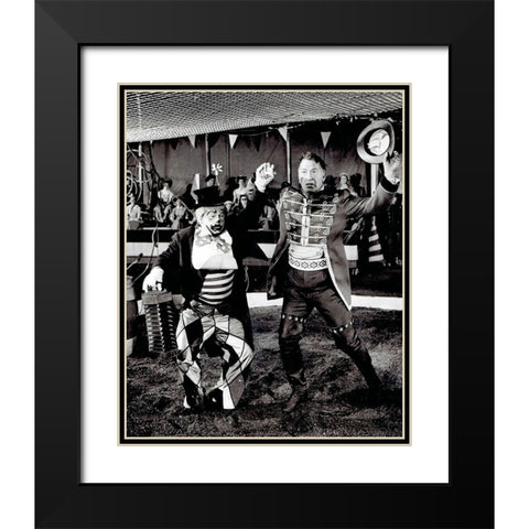 Mickey Rooney, Chill Wills, Frontier Circus, 1962 Black Modern Wood Framed Art Print with Double Matting by Vintage Hollywood Archive