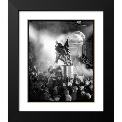 October, 1927 Black Modern Wood Framed Art Print with Double Matting by Vintage Hollywood Archive