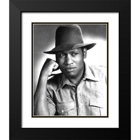 Paul Robeson Black Modern Wood Framed Art Print with Double Matting by Vintage Hollywood Archive