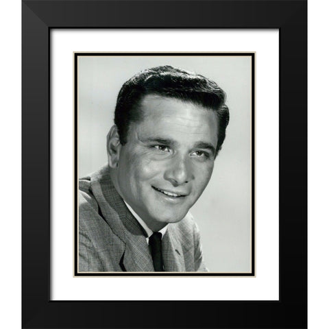 Peter Falk Black Modern Wood Framed Art Print with Double Matting by Vintage Hollywood Archive