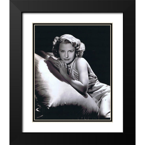 Priscilla Lane, 1939 Black Modern Wood Framed Art Print with Double Matting by Vintage Hollywood Archive