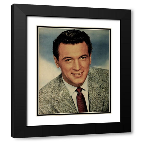 Rock Hudson, 1954 Black Modern Wood Framed Art Print with Double Matting by Vintage Hollywood Archive