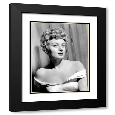 Shelleywinters Black Modern Wood Framed Art Print with Double Matting by Vintage Hollywood Archive