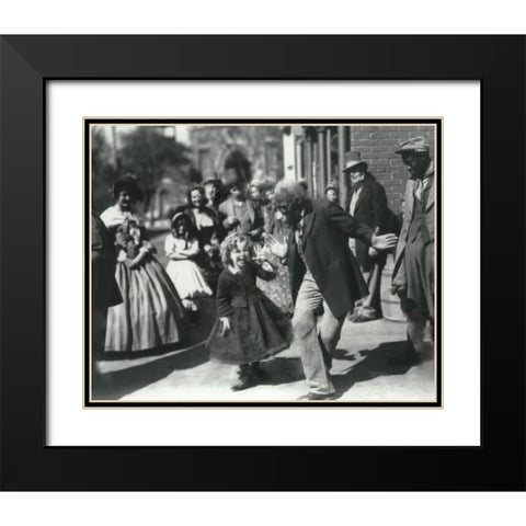 Shirley Temple, Bill Robinson, The Littlest Rebel, 1935 Black Modern Wood Framed Art Print with Double Matting by Vintage Hollywood Archive