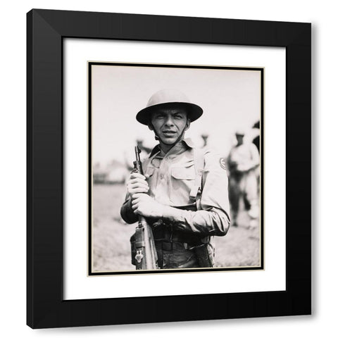 Sinatra, From Here to Eternity, 1953 Black Modern Wood Framed Art Print with Double Matting by Vintage Hollywood Archive