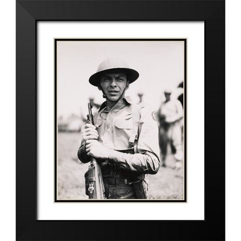 Sinatra, From Here to Eternity, 1953 Black Modern Wood Framed Art Print with Double Matting by Vintage Hollywood Archive