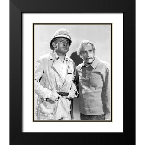 Stanley and Livingstone, 1939 Black Modern Wood Framed Art Print with Double Matting by Vintage Hollywood Archive