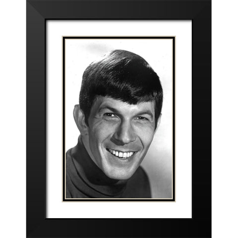 Leonard Nimoy, Star Trek Black Modern Wood Framed Art Print with Double Matting by Vintage Hollywood Archive