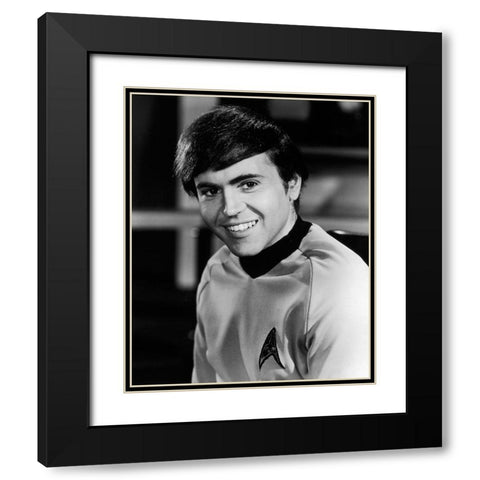 Walter Koenig, Star Trek Black Modern Wood Framed Art Print with Double Matting by Vintage Hollywood Archive