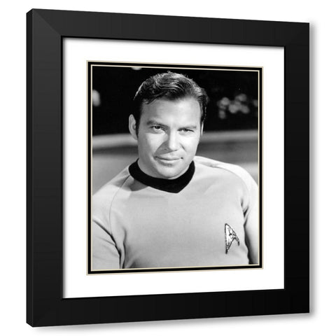 William Shatner, Star Trek Black Modern Wood Framed Art Print with Double Matting by Vintage Hollywood Archive