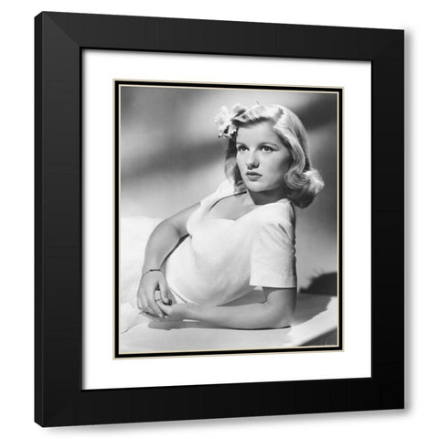 Barbara Bel Geddes Black Modern Wood Framed Art Print with Double Matting by Vintage Hollywood Archive