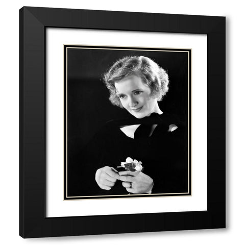 Billie Burke Black Modern Wood Framed Art Print with Double Matting by Vintage Hollywood Archive