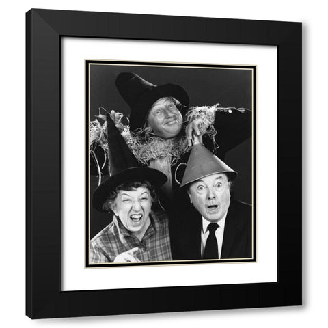 Ray Bolger, Jack Haley, Margaret Hamilton, The Wizard of Oz, 1970 Black Modern Wood Framed Art Print with Double Matting by Vintage Hollywood Archive