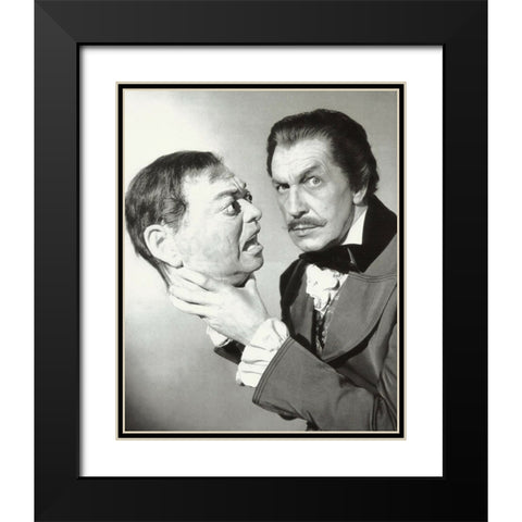 Vincent Price Black Modern Wood Framed Art Print with Double Matting by Vintage Hollywood Archive