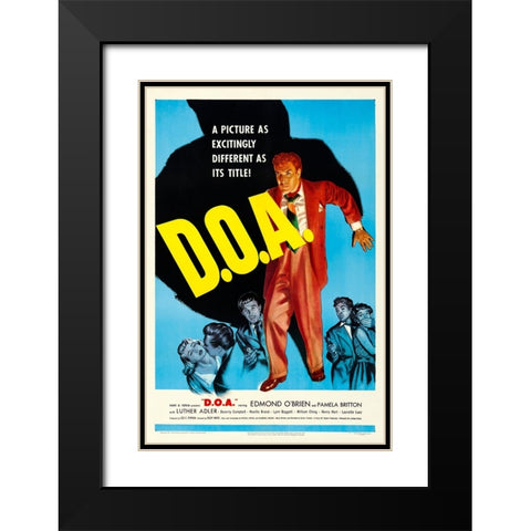 D.O.A. 1950 Black Modern Wood Framed Art Print with Double Matting by Vintage Hollywood Archive