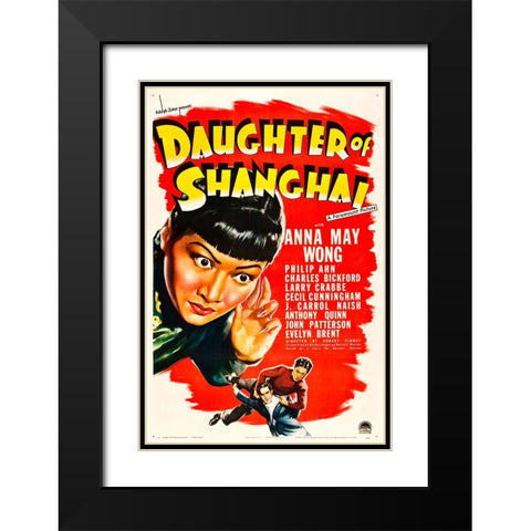 Daughter of Shanghai-1937 Black Modern Wood Framed Art Print with Double Matting by Vintage Hollywood Archive
