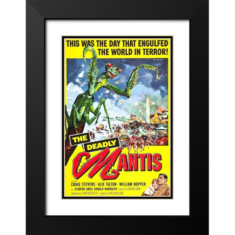 Deadly Mantis-1957 Black Modern Wood Framed Art Print with Double Matting by Vintage Hollywood Archive