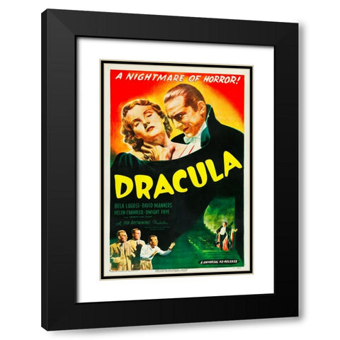 Dracula-1947 Black Modern Wood Framed Art Print with Double Matting by Vintage Hollywood Archive