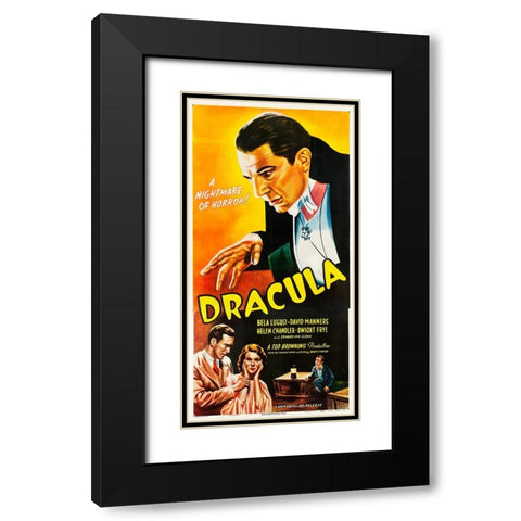 Dracula-1947 Black Modern Wood Framed Art Print with Double Matting by Vintage Hollywood Archive