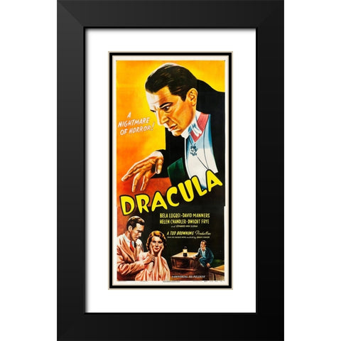 Dracula-1947 Black Modern Wood Framed Art Print with Double Matting by Vintage Hollywood Archive