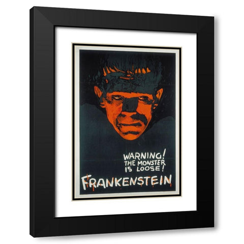 Frankenstein-1931 Black Modern Wood Framed Art Print with Double Matting by Vintage Hollywood Archive