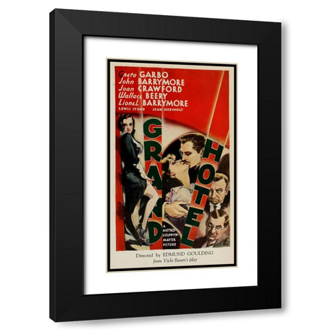 Grand Hotel-1932 Black Modern Wood Framed Art Print with Double Matting by Vintage Hollywood Archive