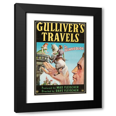 Gullivers Travels-1939 Black Modern Wood Framed Art Print with Double Matting by Vintage Hollywood Archive