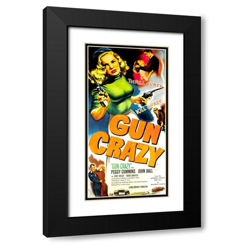 Gun Crazy-1950 Black Modern Wood Framed Art Print with Double Matting by Vintage Hollywood Archive