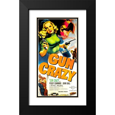 Gun Crazy-1950 Black Modern Wood Framed Art Print with Double Matting by Vintage Hollywood Archive