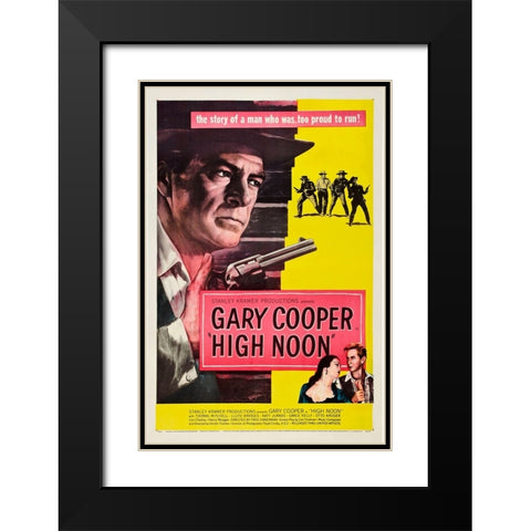 High Noon-1952 Black Modern Wood Framed Art Print with Double Matting by Vintage Hollywood Archive