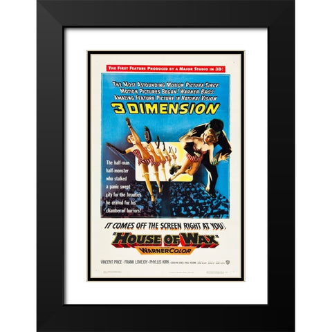House of Wax-1953 Black Modern Wood Framed Art Print with Double Matting by Vintage Hollywood Archive