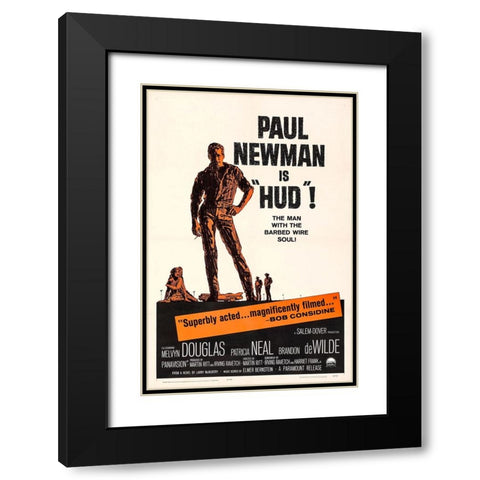 Hud-1962 Black Modern Wood Framed Art Print with Double Matting by Vintage Hollywood Archive