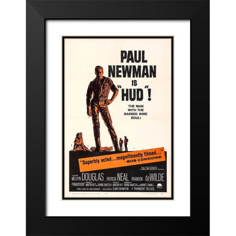 Hud-1962 Black Modern Wood Framed Art Print with Double Matting by Vintage Hollywood Archive