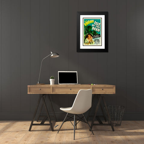 Isle of the Dead-1945 Black Modern Wood Framed Art Print with Double Matting by Vintage Hollywood Archive