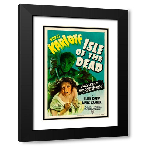 Isle of the Dead-1945 Black Modern Wood Framed Art Print with Double Matting by Vintage Hollywood Archive