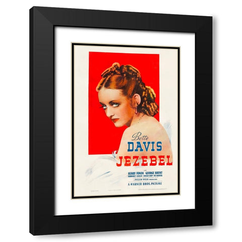 Jezebel-1938 Black Modern Wood Framed Art Print with Double Matting by Vintage Hollywood Archive