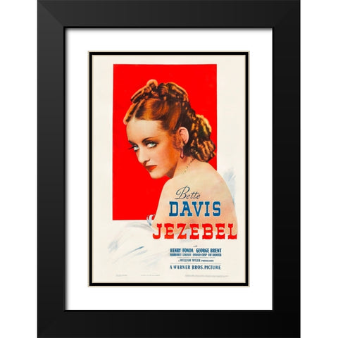 Jezebel-1938 Black Modern Wood Framed Art Print with Double Matting by Vintage Hollywood Archive