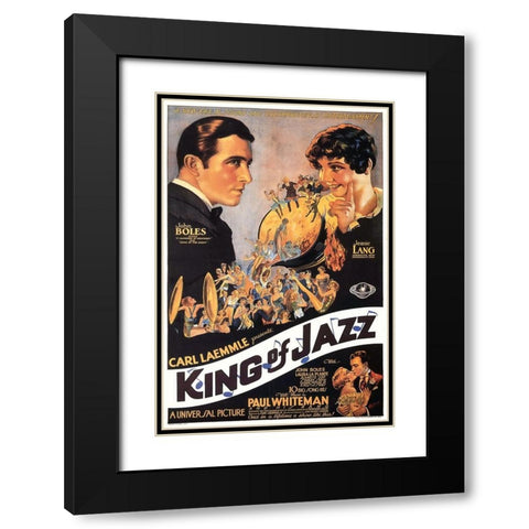 King of Jazz-1930 Black Modern Wood Framed Art Print with Double Matting by Vintage Hollywood Archive