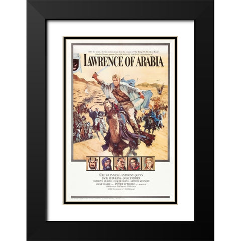 Lawrence of Arabia Black Modern Wood Framed Art Print with Double Matting by Vintage Hollywood Archive