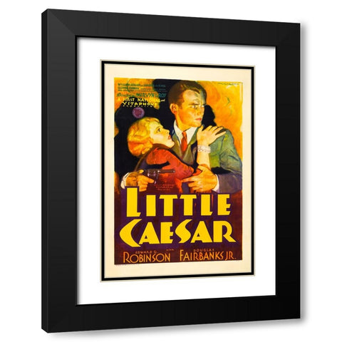 Little Caesar-1931 Black Modern Wood Framed Art Print with Double Matting by Vintage Hollywood Archive