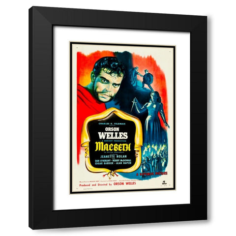 Macbeth-1948 Black Modern Wood Framed Art Print with Double Matting by Vintage Hollywood Archive