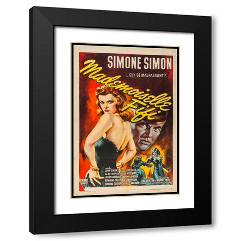 Mademoiselle Fifi-1944 Black Modern Wood Framed Art Print with Double Matting by Vintage Hollywood Archive