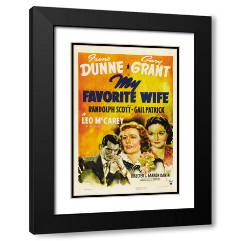 My Fave Wife Black Modern Wood Framed Art Print with Double Matting by Vintage Hollywood Archive