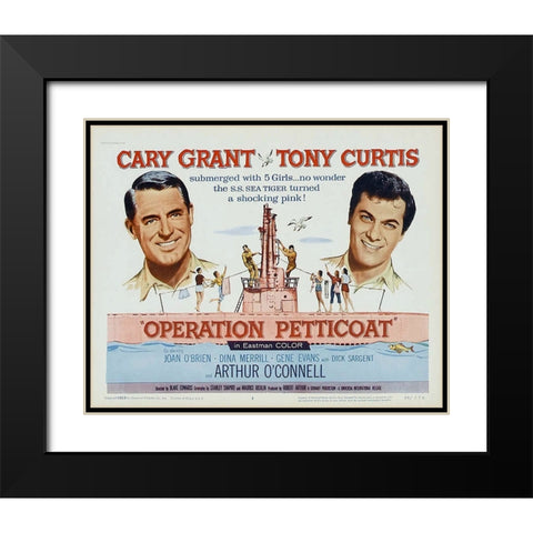Operation Petticoat Black Modern Wood Framed Art Print with Double Matting by Vintage Hollywood Archive