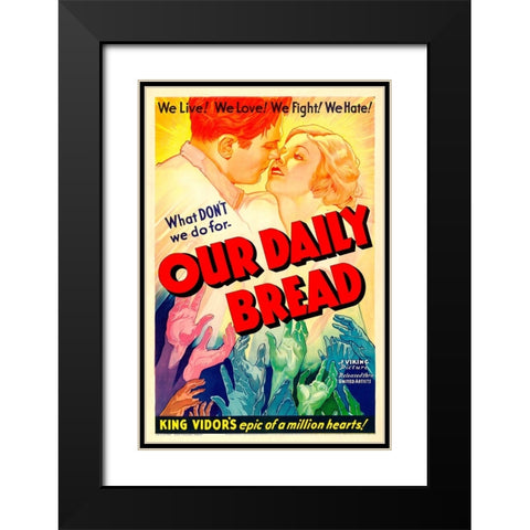 Our Daily Bread-1934 Black Modern Wood Framed Art Print with Double Matting by Vintage Hollywood Archive