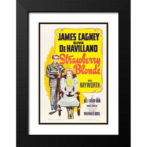 Strawberry Blonde-1941 Black Modern Wood Framed Art Print with Double Matting by Vintage Hollywood Archive